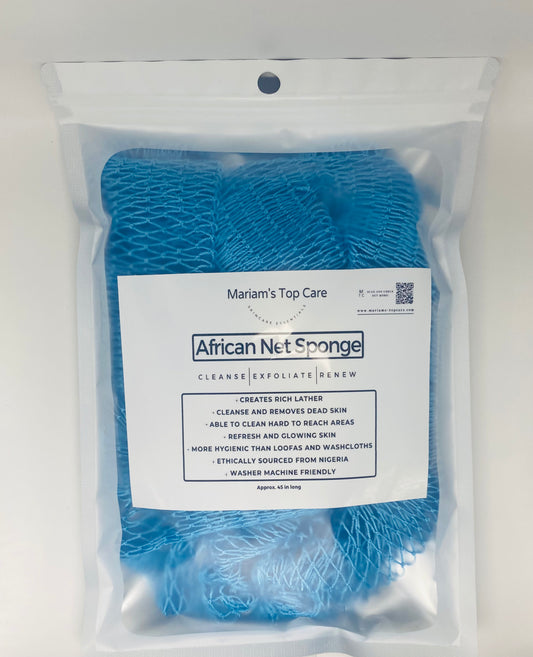 African Net Sponge - 45" - Sky Blue