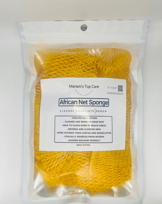 African Net Sponge - 45" - Yellow