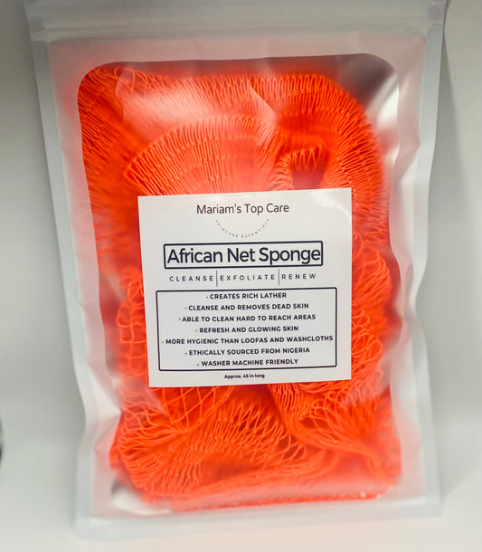 African Net Sponge - 45" - Summer Orange