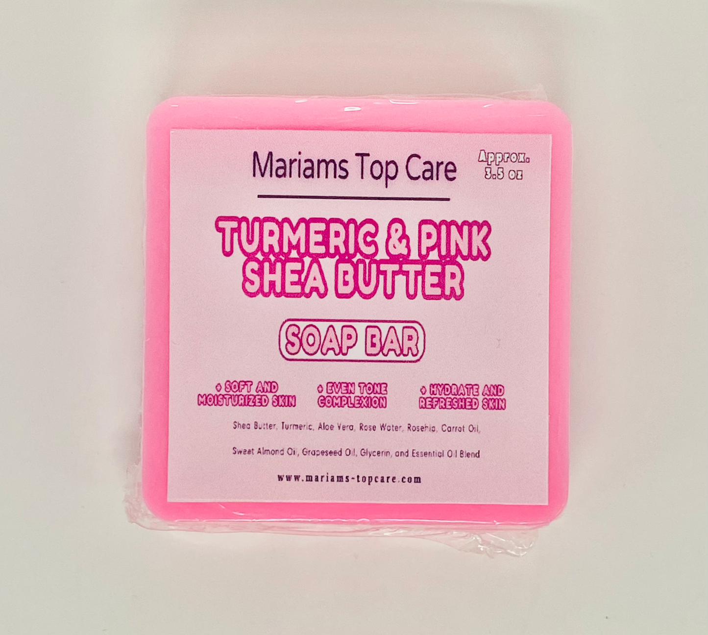 Turmeric & Pink Shea Butter Soap Bar