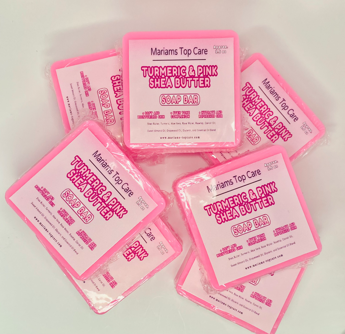Turmeric & Pink Shea Butter Soap Bar